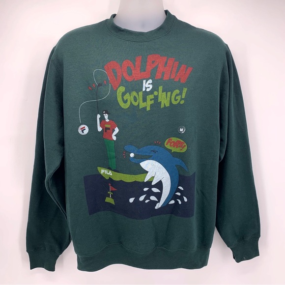 NEW FILA Graphic Crewneck Sweatshirt Size Medium - Picture 1 of 6